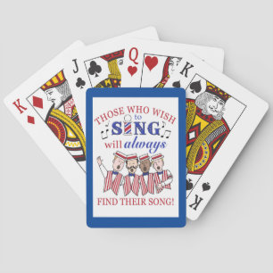 Cartas de juego del Cuarteto de Barbershop