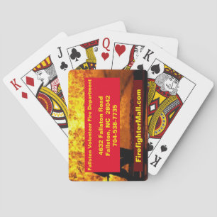 Cartas de juego del Departamento de Bomberos Volun