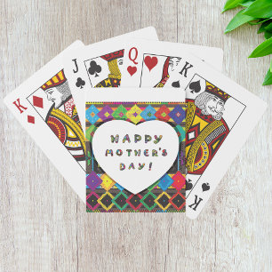 Cartas de juego del Día de la Madre Feliz