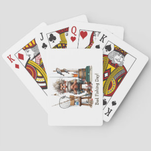Cartas de juego del Día de la Pesca Mal