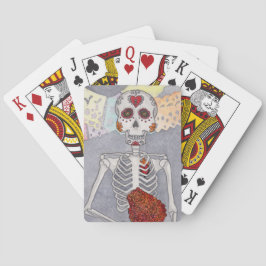 Cartas de juego del día de los muertos