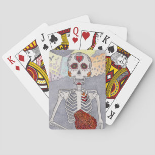 Cartas de juego del Día de Muertos
