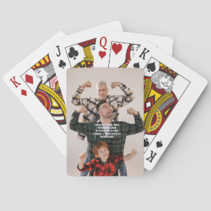 Cartas de juego del Día del Padre - Póquer fotográ