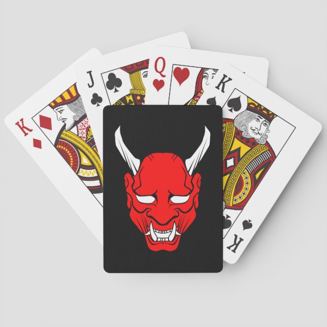 Cartas de juego del diablo rojo (Reverso)