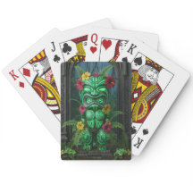 Cartas de juego del Dios Tiki Hawaiano