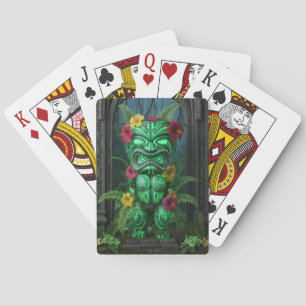 Cartas de juego del Dios Tiki Hawaiano