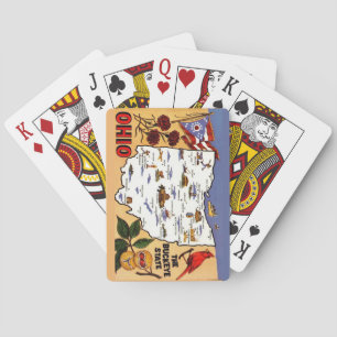 Cartas de juego del estado de Ohio Buckeye
