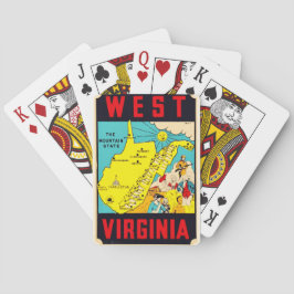 Cartas de juego del estado montañoso de Virginia O