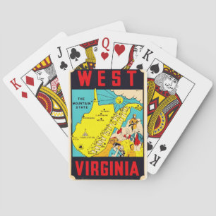 Cartas de juego del estado montañoso de Virginia O