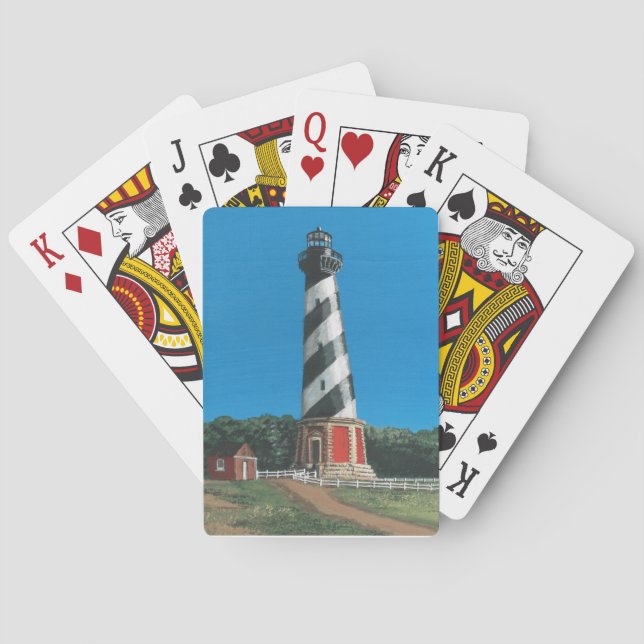 Cartas de juego del faro de Cape Hatteras (Reverso)