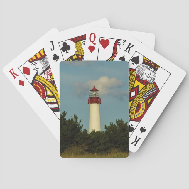 Cartas de juego del faro de Cape May (Reverso)
