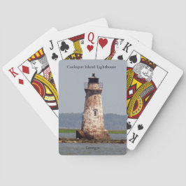 Cartas de juego del faro de la isla de Cockspur