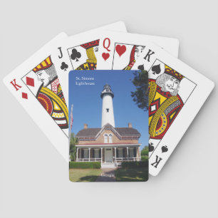 Cartas de juego del faro de St. Simons