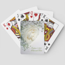 Cartas de juego del favorito de la boda
