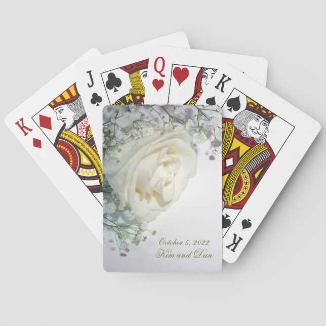Cartas de juego del favorito de la boda (Reverso)
