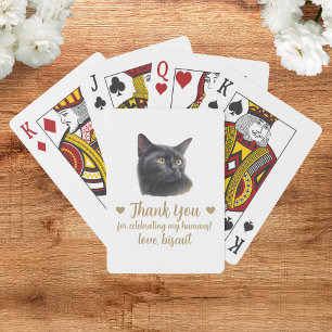Cartas de juego del favorito de la boda del gato