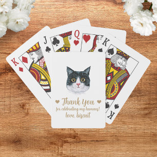 Cartas de juego del favorito de la boda del gato