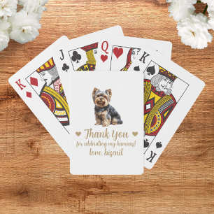 Cartas de juego del favorito de la boda del perro