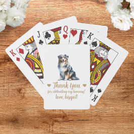 Cartas de juego del favorito de la boda del perro