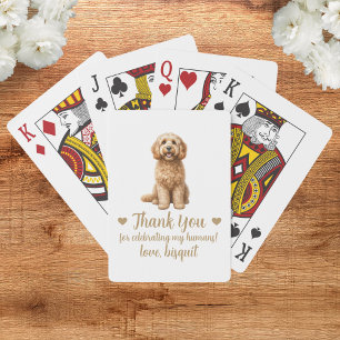 Cartas de juego del favorito de la boda del perro