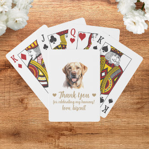 Cartas de juego del favorito de la boda del perro