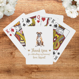 Cartas de juego del favorito de la boda del perro