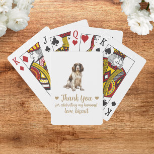 Cartas de juego del favorito de la boda del perro