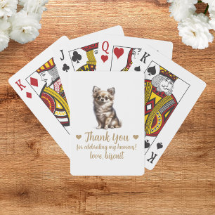 Cartas de juego del favorito de la boda del perro