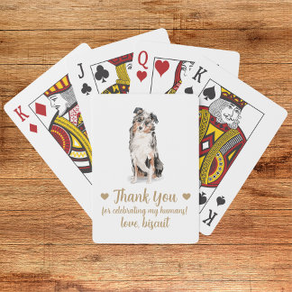 Cartas de juego del favorito de la boda del perro