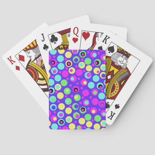 Cartas de juego del Fiesta Polka Dot (Reverso)