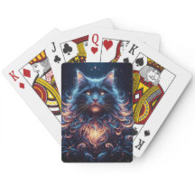 Cartas de juego del gato cósmico