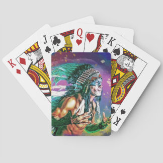 Cartas de juego del jefe nativo americano