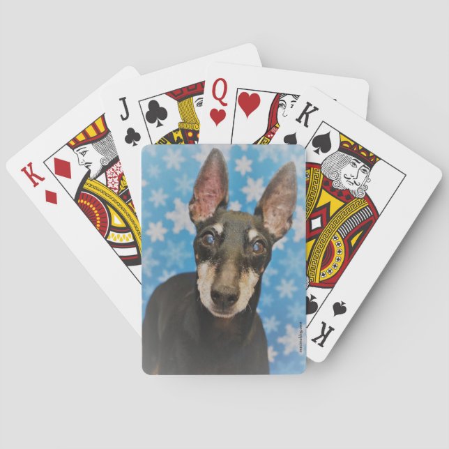 Cartas de juego del Manchester Terrier (Reverso)