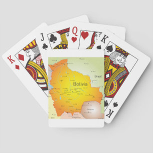 Cartas de juego del mapa de Bolivia