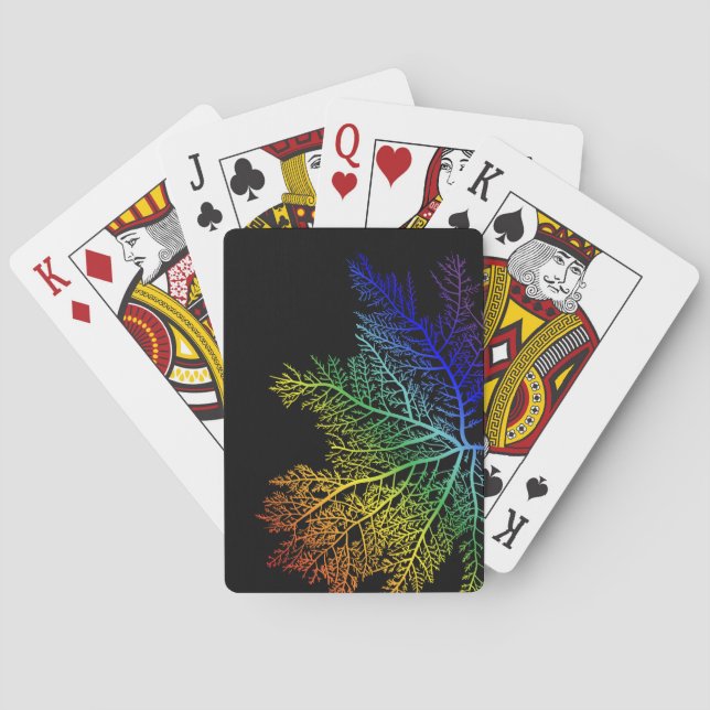Cartas de juego del orgullo de las algas arcoiris (Reverso)