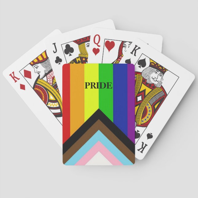 Cartas de juego del orgullo LGBTQ+ (Reverso)