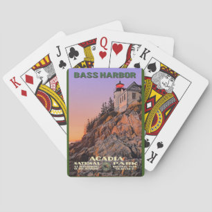 Cartas de juego del Parque Nacional de Acadia
