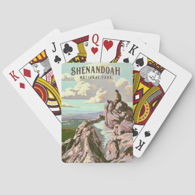 Cartas de juego del Parque Nacional Shenandoah (Reverso)