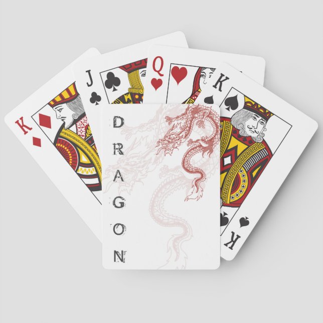 Cartas de juego del Personalizado Dragón (Reverso)