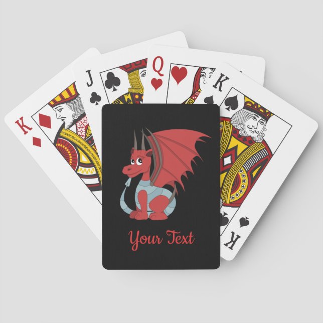 Cartas de juego del Personalizado Dragón Rojo (Reverso)