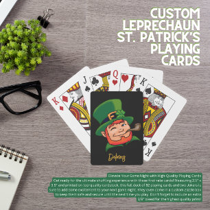 Cartas de juego del personalizado Leprechaun St. P
