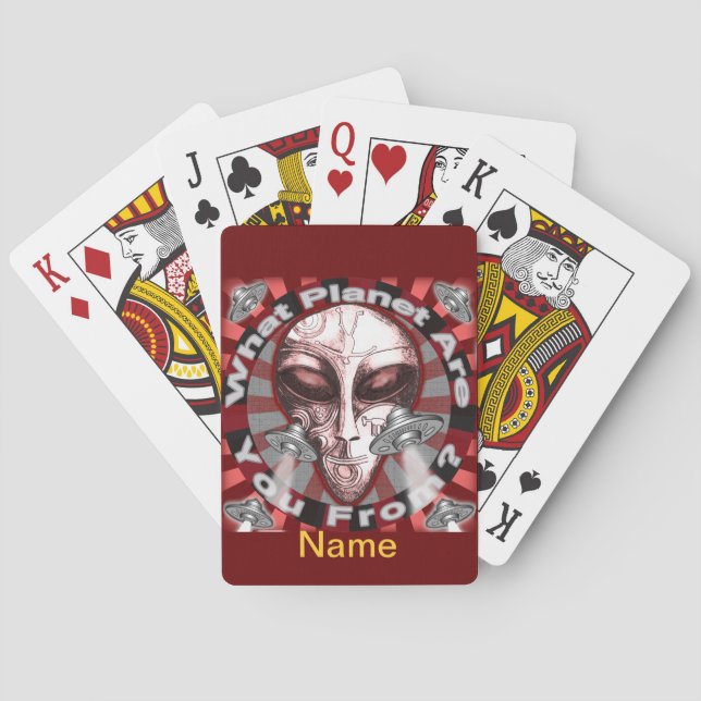 Cartas de Juego del Planeta Alien (Reverso)