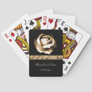 Cartas de juego del Rosa de oro