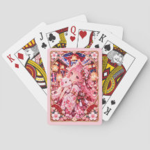 Cartas de juego del Santuario de Sakura bajo la Lu