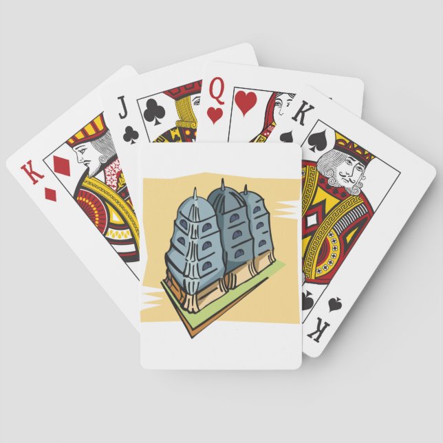 Cartas de juego del templo budista (Reverso)