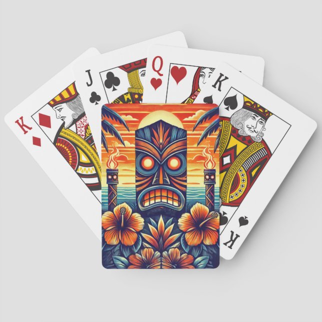 Cartas de juego del Tiki Bar (Reverso)