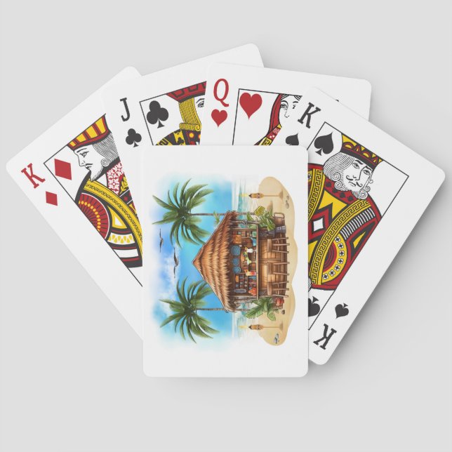 Cartas de juego del Tiki Bar (Reverso)