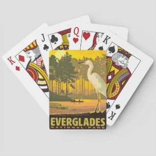 Cartas de juego del Vintage Everglades Park