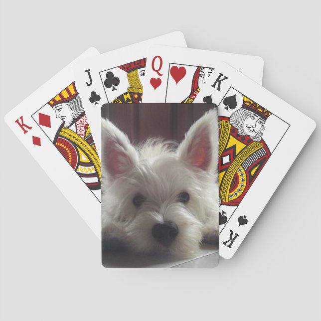 Cartas de juego del West Highland White Terrier (Reverso)