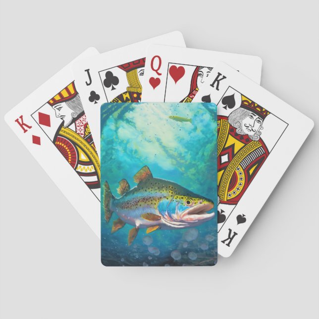 Cartas de juego delgadas de Angler (Reverso)